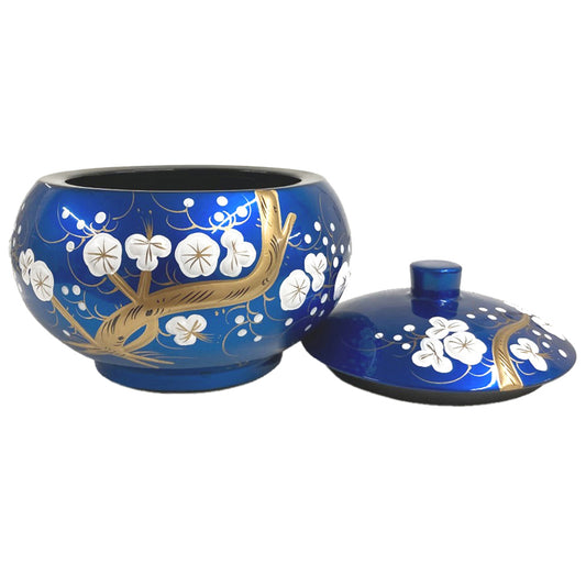 Oriental Wooden Bowl - Blue