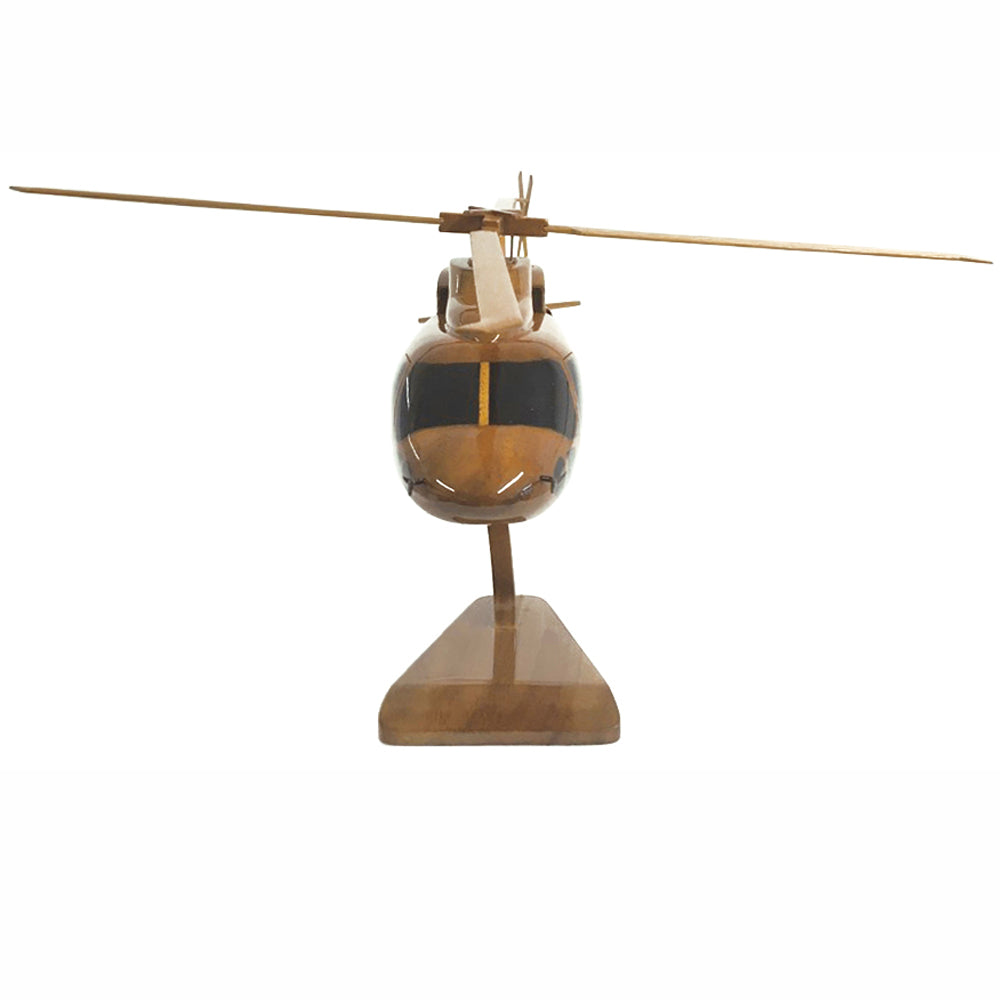 Sikorsky S-76 Medium Utility Helicopter Wooden Desktop Model