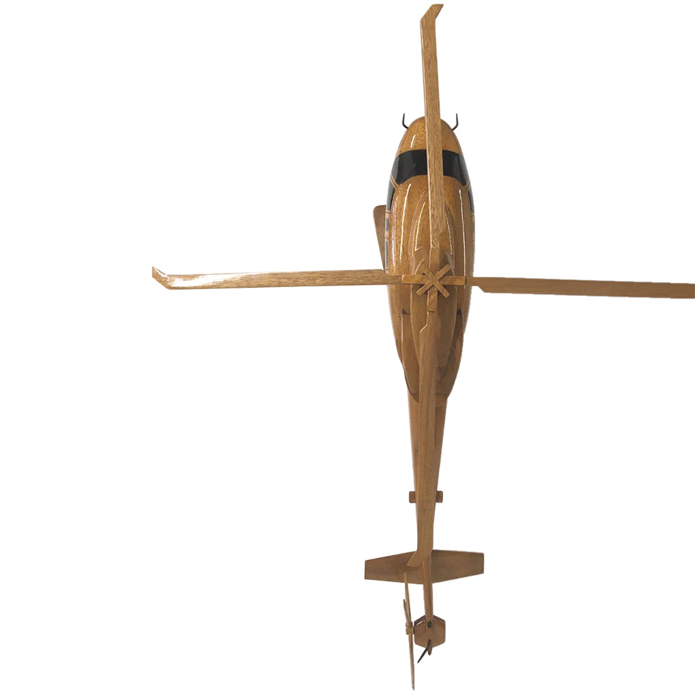 Sikorsky S-76 Medium Utility Helicopter Wooden Desktop Model