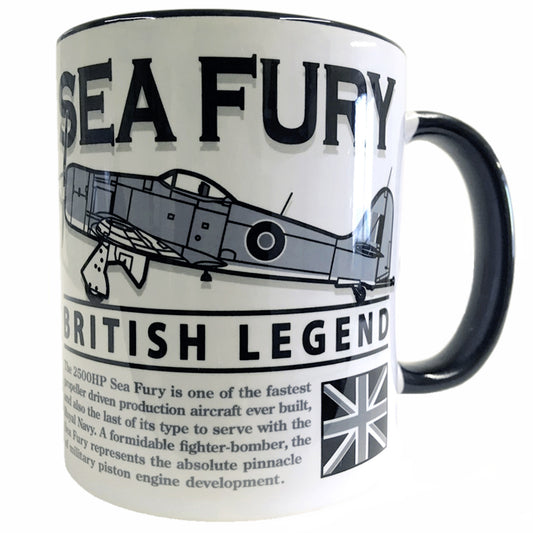 Hawker Sea Fury Royal Navy RAN RCN HNLMS Naval Fighter-Bomber Aircraft Mug