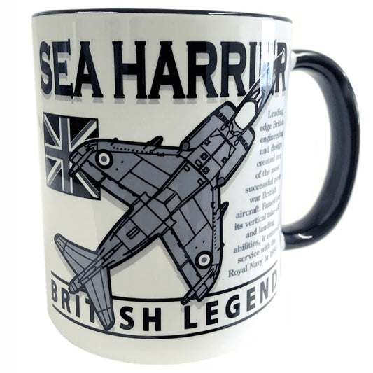 British Aerospace Hawker Siddeley Sea Harrier Royal Navy V STOL Fighter Reconnaissance Aircraft Mug