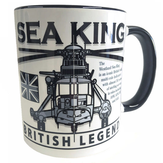 Westland WS 61 Sea King Royal Navy RAF Medium Lift Transport Utility Helicopter Mug