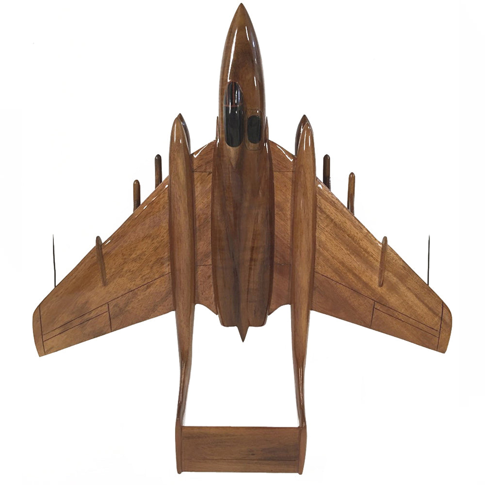 de Havilland Sea Vixen Royal Navy Carrier-Based Fighter Aircraft Wooden Desktop Model