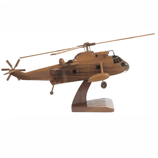 Westland Sea King MK3 Royal Navy RAF Medium Lift Transport Utility Helicopter Wooden Desktop Model