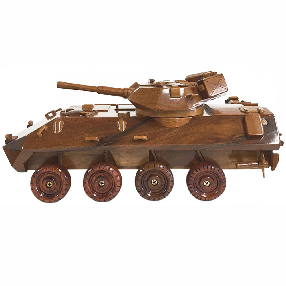 ICV Stryker Military vehicle United States Army Wooden Executive Desktop Model.