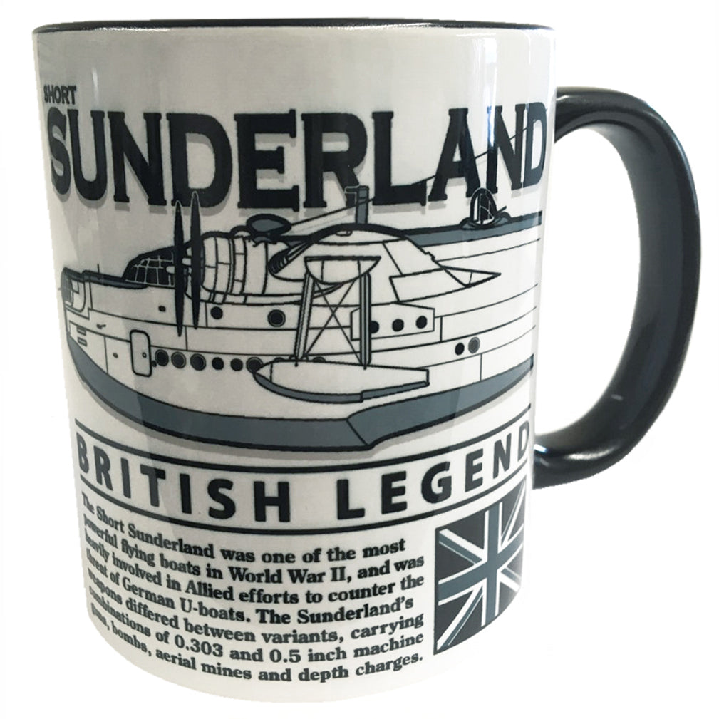 Short S 25 Sunderland RAF RAAF RNZAF SAAF French Navy Patrol Bomber Flying Boat Mug