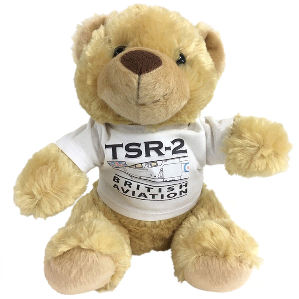British Aircraft Corporation TSR-2 Aircraft Mumbles Brown Teddy Bear.
