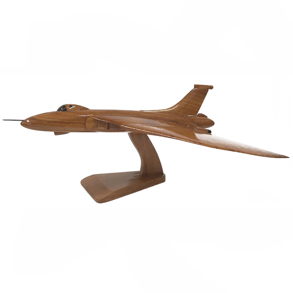 Avro Vulcan RAF High Altitude Strategic Bomber Aircraft Wooden Desktop Model