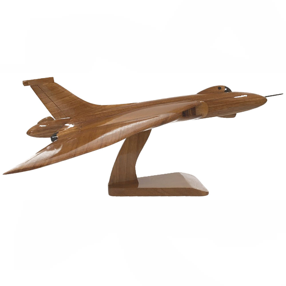 Avro Vulcan RAF High Altitude Strategic Bomber Aircraft Wooden Desktop Model