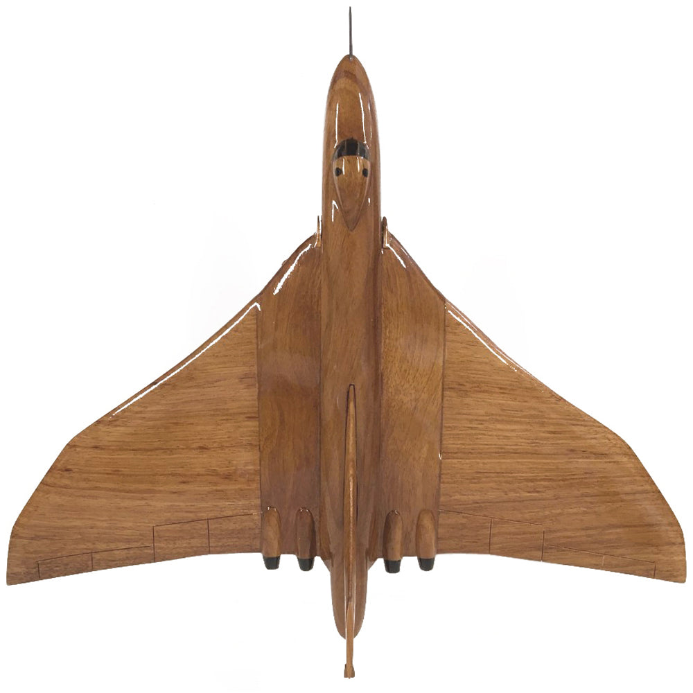 Avro Vulcan RAF High Altitude Strategic Bomber Aircraft Wooden Desktop Model